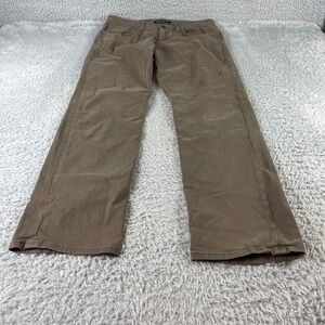 Mavi Jeans Matt Relaxed Straight Leg Trousers Khaki Brown Mens Size 32 32